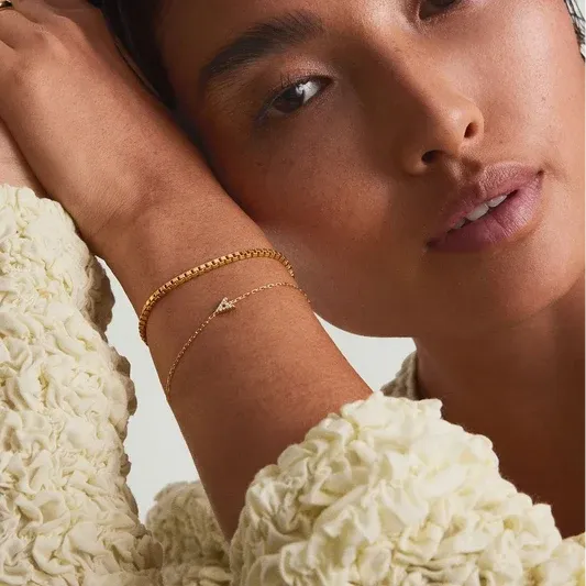 Initial Letter Pavé Bracelet