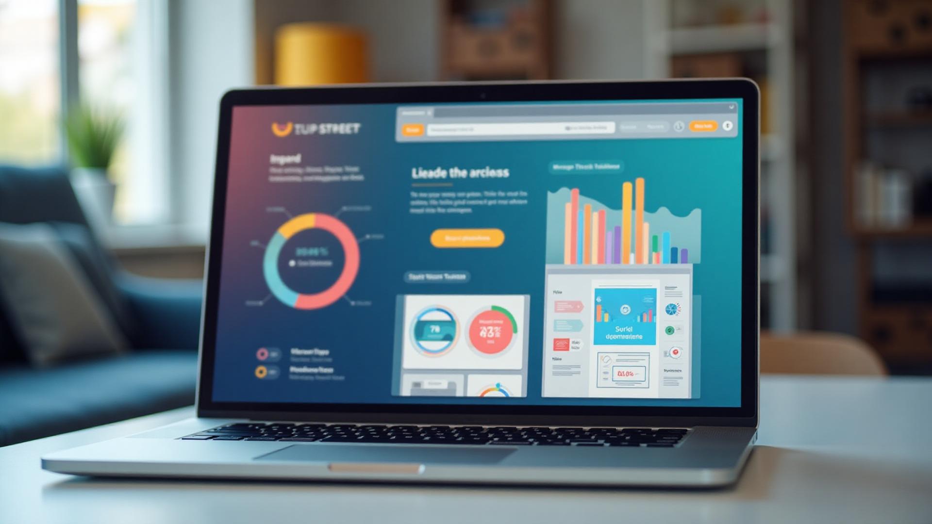 Email campaign dashboard showing analytics and templates